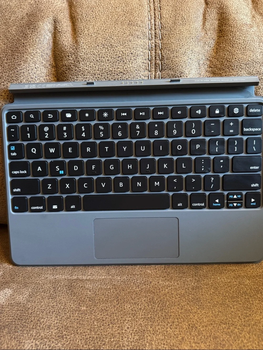 Amazon Gray Kindle Fire Tablet Keyboard Case with Trackpad - Universal Bluetooth
